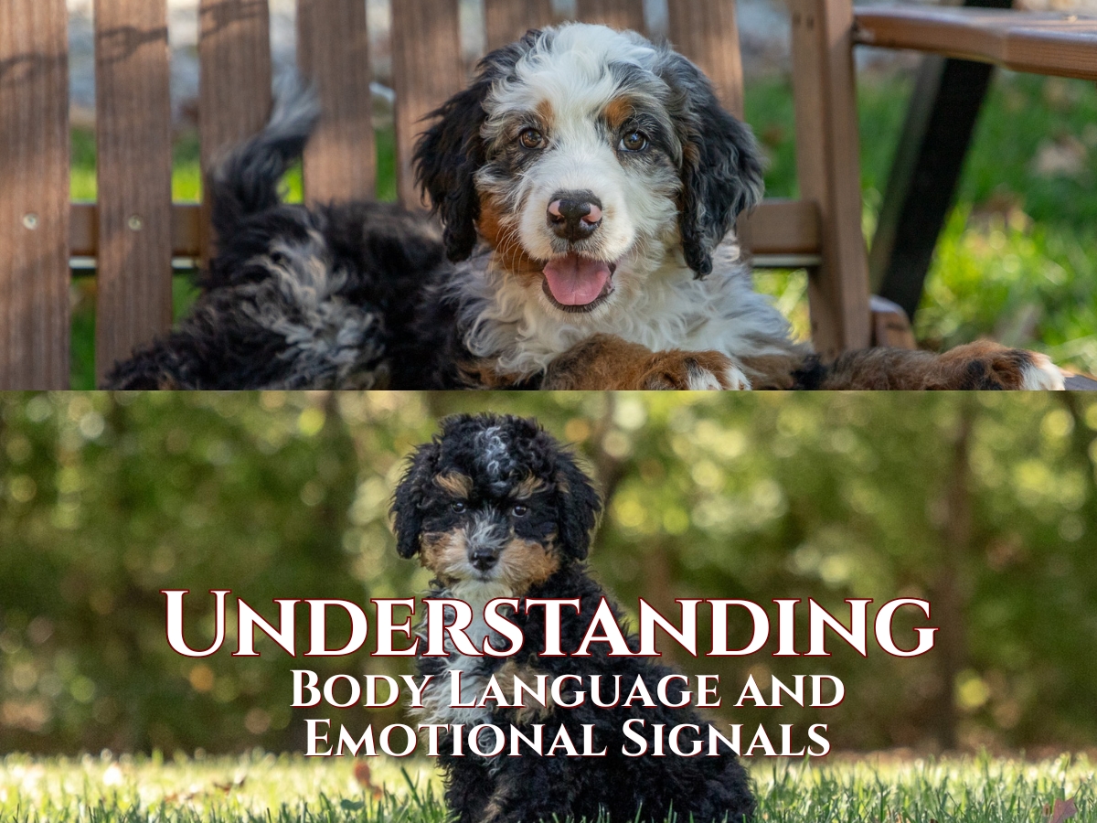 Understanding body language and emotional signals for bernedoodles