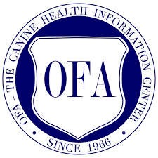 Logo for OFA, The Canine Health Information Center, Since 1966